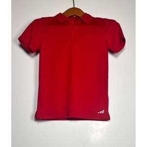BCG Polo Shirt Boys Medium Red‎ Golf Performance Tennis Resort Wear Athleisure